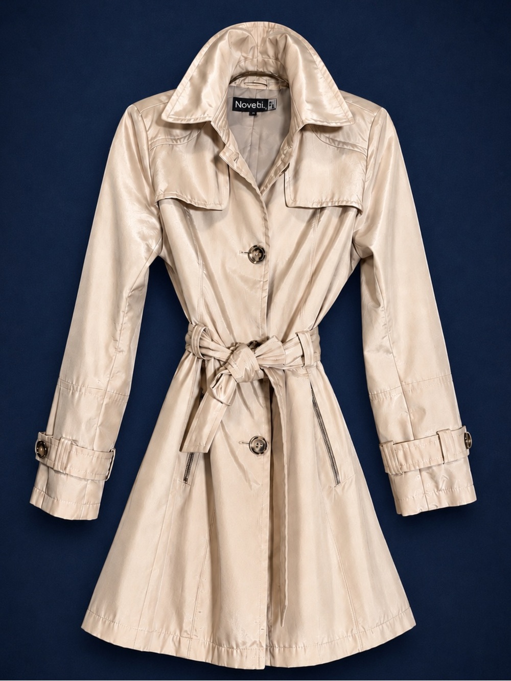NWOT VINTAGE Novelti by ADJ Trench Coat Made in Canada Siz